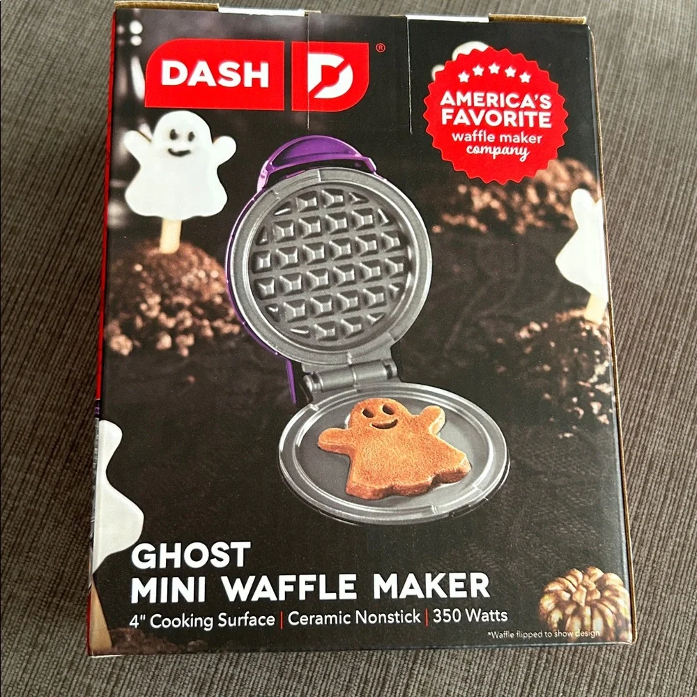 DASH Mini Waffle Maker Ghost NEW